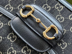 GUCCI HORSEBIT 1955 MINI BAG 25 IN BLACK DENIM