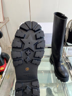 DIOR 25S BROGUE BOOTS 35MM IN BLACK CALFSKIN GOLD HARDWARE