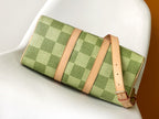 LOUIS VUITTON KEEPALL BANDOULIÈRE 34 BAG IN GREEN DAMIER GOLF COATED CANVAS