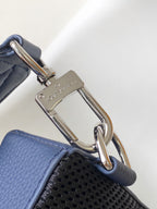LOUIS VUITTON PILOT CROSSBAG 30 IN NAVY BLUE CALFSKIN