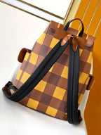 LOUIS VUITTON CHRISTOPHER BACKPACK 48 IN BROWN YELLOW DAMIER CANVAS
