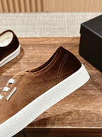 CHANEL CONVERSE SNEAKER IN PENNY BROWN VELVET
