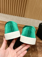 CHANEL CONVERSE SNEAKER IN TEAL GREEN VELVET