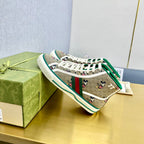 GUCCI TENNIS 1977 HIGH-TOP TRAINER TORTILLA CANVAS WITH MICKEY MOTIF