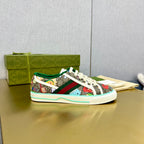 GUCCI TENNIS 1977 TRAINER CANVAS WITH ANIMALS MOTIF