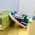 GUCCI TENNIS 1977 TRAINER LIGHT AZURE CANVAS