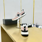 CHANEL CLASSIC TRAINER IN LIGHT PINK MERCERIZED VELVET