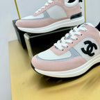CHANEL CLASSIC TRAINER IN LIGHT PINK MERCERIZED VELVET