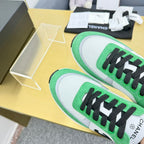 CHANEL CLASSIC TRAINER IN GREEN MIX WHITE MERCERIZED VELVET
