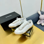 CHANEL SNEAKER IN WHITE CALFSKIN AND SUEDE