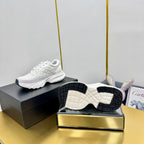 CHANEL DAD SNEAKER IN WHITE LAMBSKIN AND SUEDE