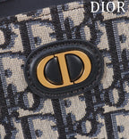 DIOR MONTAIGNE MINI DOCTOR BAG 20 IN BLACK MONOGRAM OBLIQUE JACQUARD MIX CALFSKIN