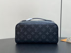 LOUIS VUITTON TOILETRY BAG 24 IN BLACK MONOGRAM ECLIPSE CANVAS