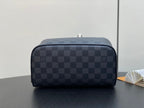 LOUIS VUITTON TOILETRY BAG 24 IN BLACK DAMIER GRAPHITE CANVAS