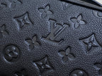 LOUIS VUITTON TOILETRY BAG 24 IN BLACK MONOGRAM EMBOSSED CALFSKIN