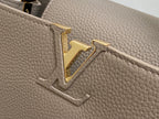 LOUIS VUITTON CAPUCINES MM 31 IN KHAKI BROWN TAURILLON