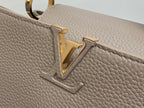 LOUIS VUITTON CAPUCINES BB 27 IN KHAKI BROWN TAURILLON