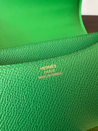 HERMES CONSTANCE 18 GREEN EPSOM GOLD HARDWARE