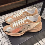 CHANEL CLASSIC SNEAKERS IN PERU BROWN SHEEPSKIN AND SUEDE
