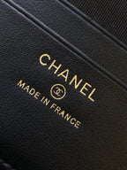 CHANEL 25S VANITY BAG 19 IN BLACK LAMBSKIN GOLD HARDWARE
