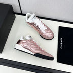CHANEL SPORTS SHOES IN GLOSSY COPPER CALFSKIN
