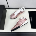 CHANEL SPORTS SHOES IN GLOSSY COPPER CALFSKIN