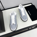 CHANEL SPORTS SHOES IN GREY FABRIC