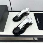 CHANEL SPORTS SHOES IN GLOSSY BLACK CALFSKIN