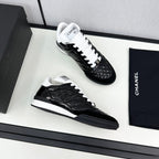 CHANEL SPORTS SHOES IN GLOSSY BLACK CALFSKIN