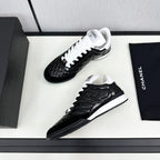 CHANEL SPORTS SHOES IN GLOSSY BLACK CALFSKIN
