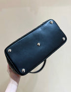 CHANEL 25S CAMBON LIGNE TOTE BAG 30 IN BLACK LAMBSKIN