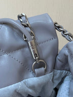 CHANEL 25S  HOBO MINI BAG 20 IN GREY LAMBSKIN