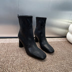DIOR 25S D-SHADOW COUTURE SERIES ANKLE BOOTS 90MM IN BLACK CALFSKIN