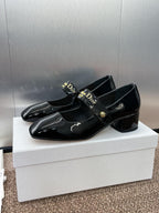 DIOR MEDIUM 35 MM HEEL PUMP IN BLACK PATENT CALFSKIN