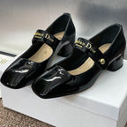 DIOR MEDIUM 35 MM HEEL PUMP IN BLACK PATENT CALFSKIN