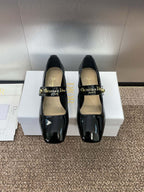 DIOR MEDIUM 35 MM HEEL PUMP IN BLACK PATENT CALFSKIN