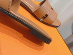 HERMES Idioma Sandal Tan Calfskin