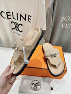 HERMES EMPIRE SANDAL PASTEL PINK SUEDE