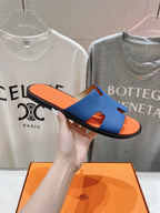 HERMES IZMIR SANDAL LIGHT ORANGE MIX LAPIS LAMBSKIN