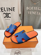 HERMES IZMIR SANDAL LIGHT ORANGE MIX LAPIS LAMBSKIN