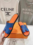 HERMES IZMIR SANDAL LIGHT ORANGE MIX LAPIS LAMBSKIN