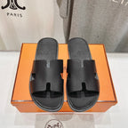 HERMES IZMIR SANDAL BLACK LAMBSKIN