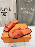 HERMES IZMIR SANDAL ORANGE LAMBSKIN