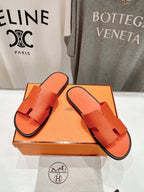 HERMES IZMIR SANDAL ORANGE LAMBSKIN