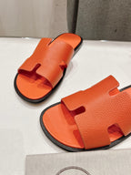 HERMES IZMIR SANDAL ORANGE LAMBSKIN