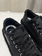 CHANEL SNEAKER BLACK DENIM FABRIC