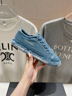 CHANEL SNEAKER SKY BLUE DENIM FABRIC