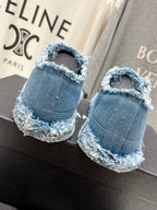 CHANEL SNEAKER SKY BLUE DENIM FABRIC