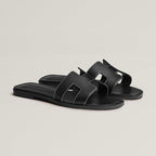 HERMES 0RAN SANDAL NOIR