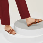 HERMES 0RAN SANDAL BROWN
